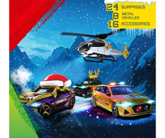 Majorette Mountain Rescue Adventskalender 2026, Majorette адвент-календарь Mountain Rescue 2026 с 8 металлическими машинками и 16 аксессуарами, от 5 лет