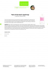 Kraueterhaus Sanct Bernhardt "Back of the Hand" Liquid Soap, 250 мл