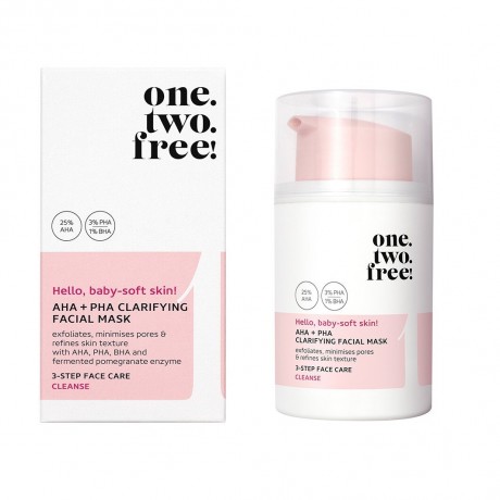 one.two.free! AHA + PHA Clarifying Facial Mask AHA + PHA очищающая маска для лица