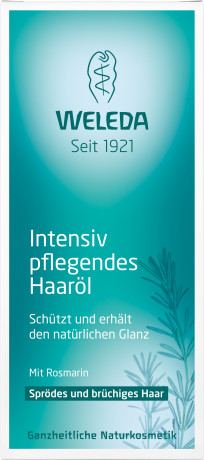 WELEDA ROSMARIN Intensiv Pflegendes Haaroel, 50 ml, Розмариновое масло для интенсивного ухода за сухими и ломкими волосами и кончиками, 50 мл
