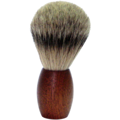 Golddachs Rasierpinsel Zedernholz, Zupfhaar  Помазок из кедрового дерева, выщипанные волосы