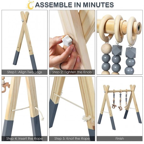 COSTWAY® Spielbogen mit 3 abnehmbaren Kinderspielzeugen Игровая арка с 3 съемными детскими игрушками