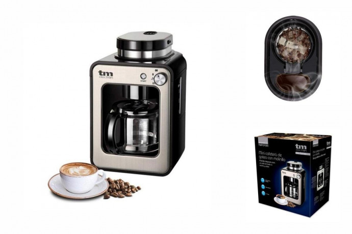 Bigbuy Bigbuy Kaffeevollautomat Filterkaffeemaschine TMPCF020S 600 W 4 Tassen 600W  Полностью автоматическая кофемашина Bigbuy, кофемашина с фильтром TMPCF020S 600 Вт, 4 чашки, 600 Вт