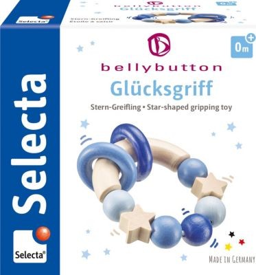 Selecta bellybutton Greifling Glucksgriff blau пупок ручка игрушка счастливая хватка синий