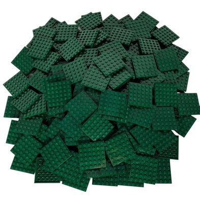 LEGO LEGO 6x6 dunkelgrune Platten - 100 Stuck - Dark green plate 3958 LEGO 6x6 темно-зеленые тарелки - 100 штук - Темно-зеленая тарелка 3958