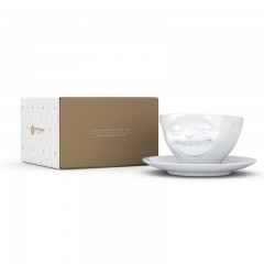 Fiftyeight Products TV Tassen Kaffeetasse weiss lachend 0,20 L Чашки TV кофейная чашка белая смеющаяся 0,20 л
