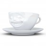Fiftyeight Products TV Tassen Kaffeetasse weiss lachend 0,20 L Чашки TV кофейная чашка белая смеющаяся 0,20 л