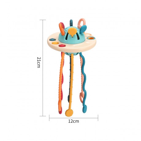 frler frler Sensorik Montessori Spielzeug Silikon Fidget Pop Silikon UFO Zugschnur Lernspiele fur Kinder Frler Сенсорные игрушки Монтессори Силиконовые игрушки Fidget Pop Силиконовые НЛО Pull Cord Развивающие игры для детей