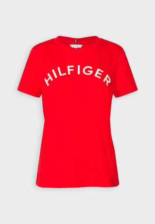 Tommy Hilfiger REG VARSITY EMB C-NK SS Print T-shirt fireworks REG VARSITY EMB C-NK SS Футболка с принтом салют