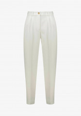 Tommy Hilfiger TAPERED PLEATED Trousers offwhite ЗАУЖЕННЫЕ СО СКЛАДКАМИ Брюки от белого