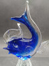 Статуэтка винтажная большая Edler Jokas Glas "Синяя рыба", стекло, 20 см, Германия, 1960-70гг.