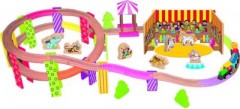Woodyland Holzspielzeug Eisenbahn-Set Zirkus Цирк из деревянных игрушечных поездов
