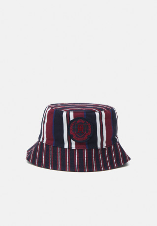 Tommy Hilfiger MODERN BUCKET STRIPED UNISEX Hat corporate/space blue MODERN BUCKET STRIPED UNISEX Шляпа корпоративный/космический синий