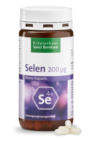 Krauterhaus Sanct Bernhardt Selenium 200 µg Mono Capsules, Селен 200 мкг монокапсулы 180 капсул