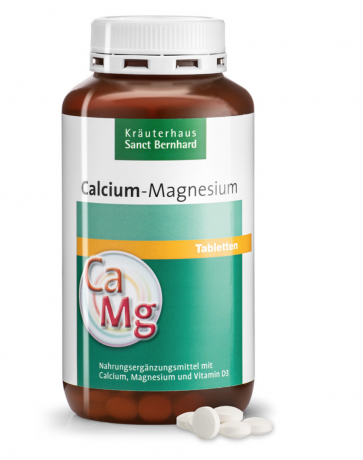 Krauterhaus Sanct Bernhardt Calcium-Magnesium Tablets, Таблетки кальция и магния, 400 таблеток