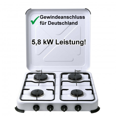 BlueCraft BlueCraft Gaskocher, (fur Propan-Gasflasche Gas-Kochfeld), Campingkocher 4-flammig, Gasherd 50 mbar Газовая плита BlueCraft, (для газовой плиты из баллона с пропаном), походная пита 4 пламени, газовая плита 50 мбар