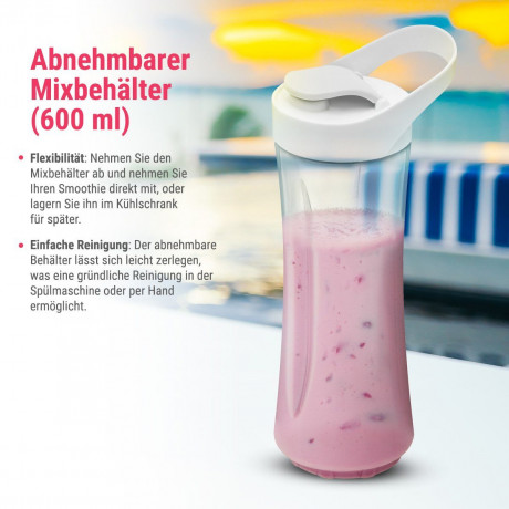 CLATRONIC CLATRONIC Smoothie-Maker SM 3593, fur Smoothies  Shakes, auch als Trinkbecher  CLATRONIC Smoothie Maker SM 3593, для коктейлей-смузи, также в качестве чашки для питья