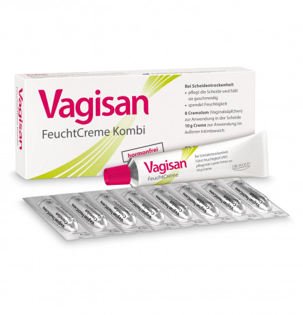 Vagisan FeuchtCreme Kombi 8 Ovula+10 g Creme MoistCream Combi 8 яйцеклеток + 10 г сливок