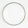 Gmundner Keramik Gmundner Keramik Gruner Rand Suppenteller Gourmet 24 cm Керамическая суповая тарелка Gmundner с зеленым ободком Gourmet 24 см