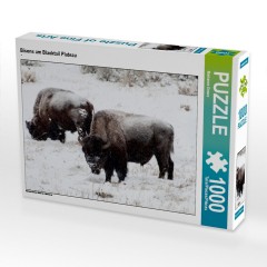 CALVENDO Puzzle CALVENDO Puzzle Bisons am Blacktail Plateau Пазл CALVENDO Puzzle Бизон на плато Блэктейл
