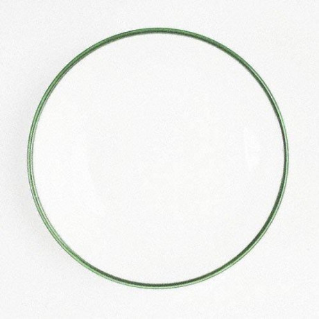 Gmundner Keramik Gmundner Keramik Gruner Rand Suppenteller Cup 20 cm Gmundner Ceramics Чашка для супа с зеленым ободком 20 см