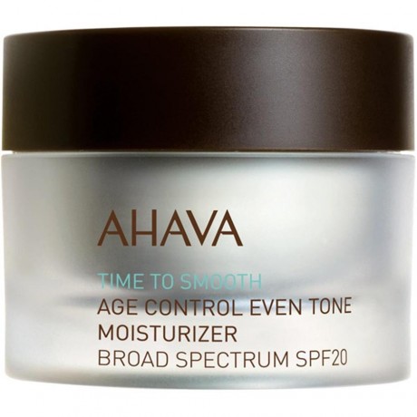 Ahava (Ахава) Time To Smooth Age Control Even Tone Moisturizer Broad Spectrum SPF 20, Geschenkset Подарочный набор: Age Control Even Tone Moisturizer Broad Spectrum SPF 20 50 мл + Purifying Mud Mask Маска для лица 100 мл + Age Control Even Tone Sleeping C