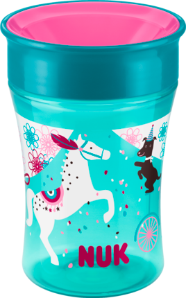 Nuk Магическая кружка для обучения Magic Cup Pferd Petrol, от 8 Месяцев	, 1 шт