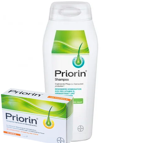 Priorin SET Kapseln+Shampoo, НАБОР для роста волос Приорин Капсулы 120 шт + Приорин Шампунь 200 мл