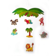 HESS Holzdekoration Mobile Dschungel Мобильные джунгли из дерева