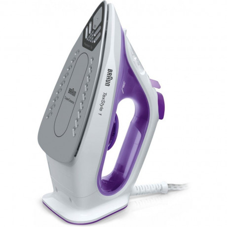 Braun Braun Dampfbugeleisen SI 1080 VI TexStyle 1 Dampfbugeleisen violett, 2000 W Паровой утюг Braun SI 1080 VI TexStyle 1 — паровой утюг — фиолетовый, 2000 Вт