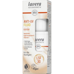LAVERA Anti-UV Fluid LSF 30, 30 ml, Лавера Солнцезащитный флюид SPF 30, минеральный фильтр, био-алоэ, 30 мл