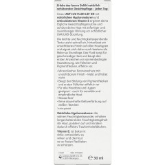 LAVERA Anti-UV Fluid LSF 30, 30 ml, Лавера Солнцезащитный флюид SPF 30, минеральный фильтр, био-алоэ, 30 мл
