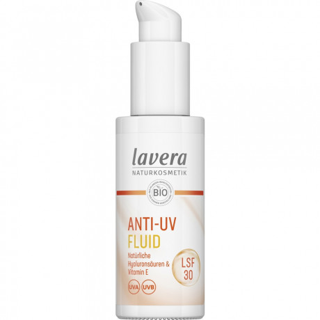 LAVERA Anti-UV Fluid LSF 30, 30 ml, Лавера Солнцезащитный флюид SPF 30, минеральный фильтр, био-алоэ, 30 мл