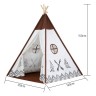 Arkmiido® Kinderzelt Tipi klappbares Spielzelt Детская палатка вигвам складная игровая палатка