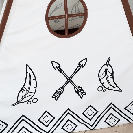 Arkmiido® Kinderzelt Tipi klappbares Spielzelt Детская палатка вигвам складная игровая палатка