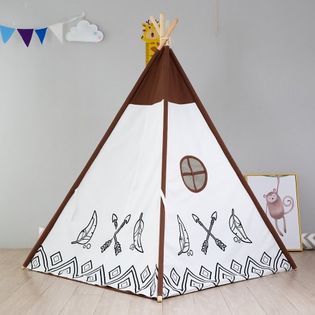 Arkmiido® Kinderzelt Tipi klappbares Spielzelt Детская палатка вигвам складная игровая палатка