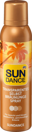 SUNDANCE Selbstbraunungsspray transparent Прозрачный спрей для автозагара, 150 мл