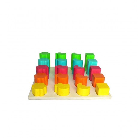 HESS Holzspielzeug Formensteckspiel Деревянная игрушечная вилка