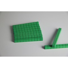 Wissner aktiv lernen Dienes Zehnerstabe grun (10 Stuck) Диенес десяток зеленый (10 шт.)