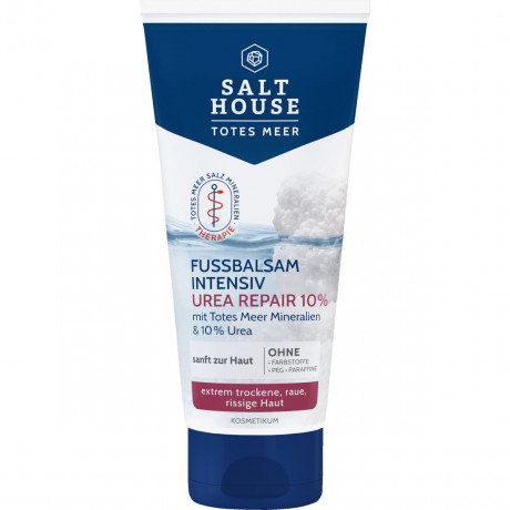 SALTHOUSE Fussbalsam Intensiv, 100 ml, SALTHOUSE интенсивный бальзам Fussbalsam Intensiv с 10% мочевины, маслом ши, календулой и ромашкой для сухой кожи стоп, 100 мл