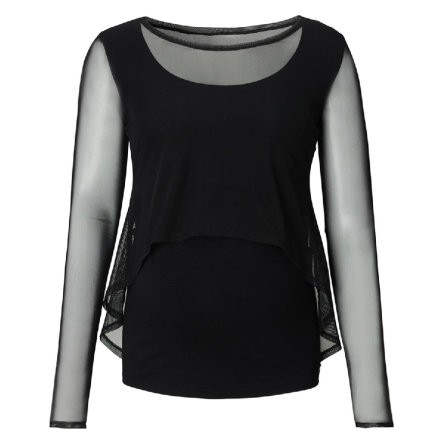 ESPRIT Stillshirt Mix Schwarz