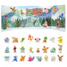 Pokemon Adventskalender 2026, Pokemon детский адвент-календарь с коллекционными фигурками и аксессуарами, 24 подарка