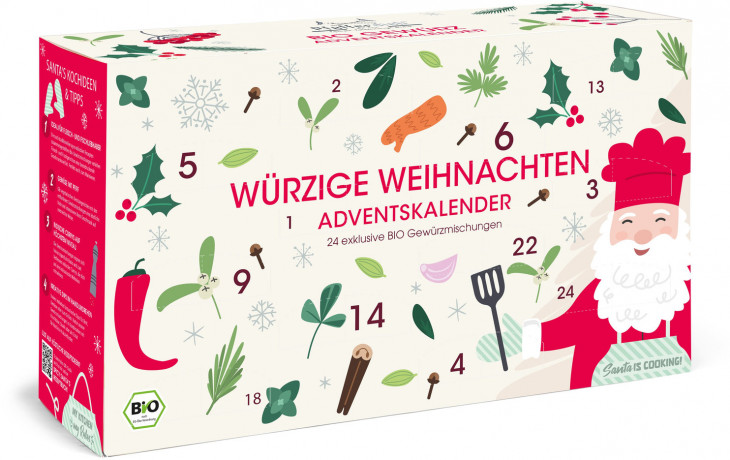 English Tea Shop Bio Gewuerze Adventskalender 2026, 129 g, English Tea Shop органический адвент-календарь 2026 специй из Шри-Ланки, 24 пакетика, 129 г