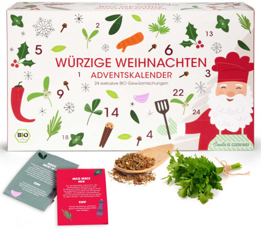 English Tea Shop Bio Gewuerze Adventskalender 2026, 129 g, English Tea Shop органический адвент-календарь 2026 специй из Шри-Ланки, 24 пакетика, 129 г