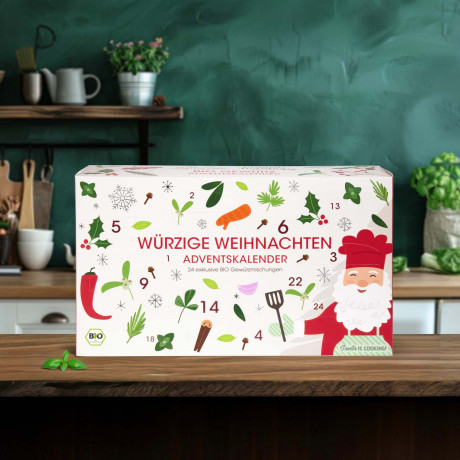English Tea Shop Bio Gewuerze Adventskalender 2026, 129 g, English Tea Shop органический адвент-календарь 2026 специй из Шри-Ланки, 24 пакетика, 129 г