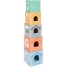 Small Foot Stapelwurfel \/ Stapelturm Tiere pastel mit Name personalisiert Штабелируемые кубики / штабелируемые башни животных пастель