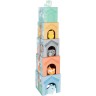 Small Foot Stapelwurfel \/ Stapelturm Tiere pastel mit Name personalisiert Штабелируемые кубики / штабелируемые башни животных пастель