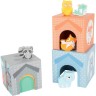 Small Foot Stapelwurfel \/ Stapelturm Tiere pastel mit Name personalisiert Штабелируемые кубики / штабелируемые башни животных пастель