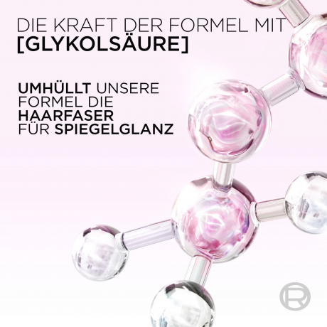 L'Oreal Paris Elvital Glycolic Gloss Spiegelglanz Shampoo, 300 ml, Шампунь с гликолевой кислотой для зеркального блеска и гладкости волос, увлажнение до 48 часов, 300 мл