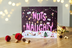 Naughty Nuts Bio Adventskalender Classic 2026, Органический адвент-календарь Naughty Nuts Classic 2026 с 24 веганскими снеками, 883 г
